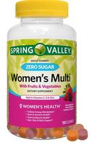 Suplemento Multi Gummy feminino Spring Valley Zero Sugar 150 quilates