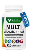 Suplemento Multivitamínico Az Pote 120 Cp 1 Ao Dia Sellavita RENDE 4 MESES Suplemento Multivitamínico Az Pote 120 Cp 1 Ao Dia Sellavita RENDE 4 MESES