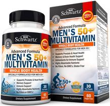Suplemento multivitamínico BioSchwartz Men 50+ Heart Health 60ct