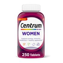 Suplemento Multivitamínico Centrum para mulheres 250 comprimidos Suplemento Multivitamínico Centrum para mulheres 250 comprimidos