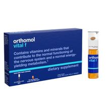 Suplemento multivitamínico feminino Orthomol Vital F Vial de 7 dias Suplemento multivitamínico feminino Orthomol Vital F Vial de 7 dias