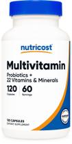 Suplemento Multivitamínico Nutricost com Probióticos 120 Cápsulas