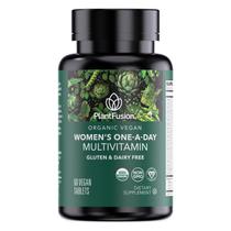 Suplemento Multivitamínico Orgânico PlantFusion para Mulheres 60 comprimidos Suplemento Multivitamínico Orgânico PlantFusion para Mulheres 60 comprimidos