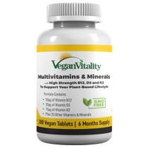 Suplemento Multivitamínico Vegan Vitality 180 comprimidos