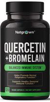 Suplemento Natgrown Quercetina 500mg com bromelaína 120 cápsulas