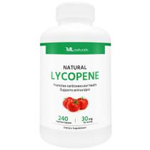 Suplemento Natural de Licopeno ML Naturals 30 mg 240 Cápsulas Suplemento Natural de Licopeno ML Naturals 30 mg 240 Cápsulas
