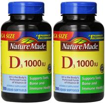 Suplemento natural de vitamina D3 1000 UI 600 cápsulas gelatinosas