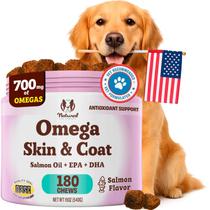 Suplemento Natural Dog Company Omega Skin & Coat Chews 180 quilates Suplemento Natural Dog Company Omega Skin & Coat Chews 180 quilates