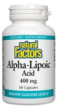 Suplemento Natural Factors Ácido Alfa-Lipóico 400mg - 60 Cápsulas