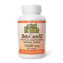Suplemento Natural Factors BetaCareAll 25.000 UI de vitamina A Suplemento Natural Factors BetaCareAll 25.000 UI de vitamina A