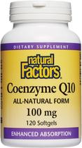 Suplemento Natural Factors Coenzima Q10 100mg 120 cápsulas gelatinosas