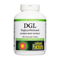 Suplemento Natural Factors DGL Mastigável - 400mg de Alcaçuz - 180 Unidades Suplemento Natural Factors DGL Mastigável - 400mg de Alcaçuz - 180 Unidades