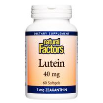 Suplemento Natural Factors Luteína 40mg com Zeaxantina 60 Cápsulas Gelatinosas