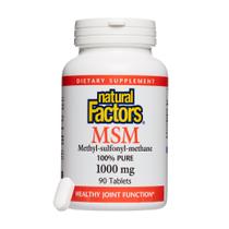 Suplemento Natural Factors MSM 1000mg 90 cápsulas