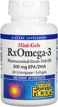 Suplemento Natural Factors Rx Omega-3 Mini-Gels 60 cápsulas