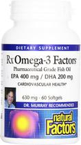Suplemento Natural Factors RxOmega-3 Heart Health 60 cápsulas gelatinosas