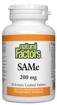Suplemento Natural Factors Same 200 mg Joint & Mood 30 comprimidos