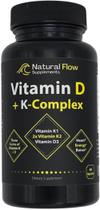 Suplemento Natural Flow de Vitamina D3 5000IU com K1 e K2 60 cápsulas Suplemento Natural Flow de Vitamina D3 5000IU com K1 e K2 60 cápsulas
