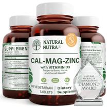 Suplemento natural Nutra Calcium Magnésio Zinco com Vitamina D3