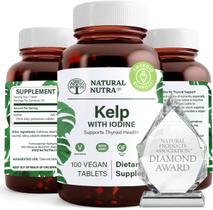 Suplemento Natural Nutra Kelp Iodine Thyroid Support 225mcg