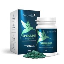 Suplemento natural puravida spirulina premium 200 tabs