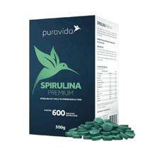 Suplemento natural puravida spirulina premium 600 tabs
