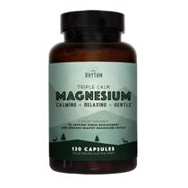 Suplemento Natural Rhythm Triple Calm Magnesium 150 mg 120 cápsulas Suplemento Natural Rhythm Triple Calm Magnesium 150 mg 120 cápsulas