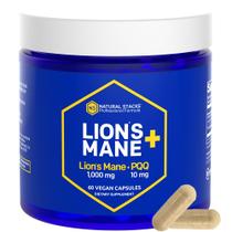 Suplemento Natural Stacks Lion's Mane 1000mg com PQQ 10mg