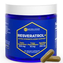 Suplemento Natural Stacks Resveratrol 250mg com pterostilbeno