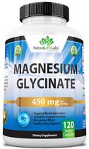 Suplemento NaturaLife Labs Glicinato de Magnésio 450 mg 120 cápsulas Suplemento NaturaLife Labs Glicinato de Magnésio 450 mg 120 cápsulas