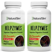 Suplemento NaturalSlim Helpzymes Enzymes 100 cápsulas x 2
