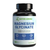 Suplemento Nature Aurora Glicinato de Magnésio 500 mg 120 cápsulas Suplemento Nature Aurora Glicinato de Magnésio 500 mg 120 cápsulas