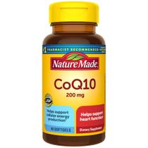 Suplemento Nature Made CoQ10 200 mg para a saúde do coração (40 cápsulas gelatinosas)
