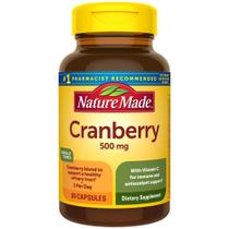 Suplemento Nature Made Cranberry 500mg com Vitamina C - 60 Cápsulas