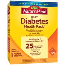 Suplemento Nature Made Daily Diabetes Health 30 pacotes Suplemento Nature Made Daily Diabetes Health 30 pacotes
