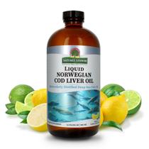 Suplemento Nature's Answer Óleo de fígado de bacalhau 473ml Suplemento Nature's Answer Óleo de fígado de bacalhau 473ml