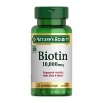 Suplemento Nature's Bounty Biotina 10.000 mcg Cápsulas de 120 Ct Suplemento Nature's Bounty Biotina 10.000 mcg Cápsulas de 120 Ct
