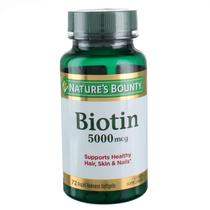 Suplemento Nature's Bounty Biotina 5000mcg 72 cápsulas gelatinosas x 2 Suplemento Nature's Bounty Biotina 5000mcg 72 cápsulas gelatinosas x 2