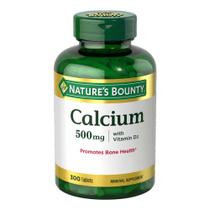 Suplemento Nature's Bounty Calcium Plus 500 mg de vitamina D3 300 comprimidos