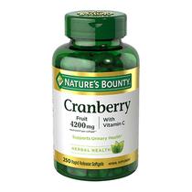 Suplemento Nature's Bounty Cranberry com vitamina C 4200 mg