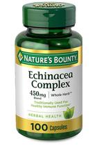 Suplemento Nature's Bounty Echinacea Complex 450 mg 100 cápsulas