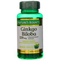 Suplemento Nature's Bounty Ginkgo Biloba 120mg - 100 Cápsulas Suplemento Nature's Bounty Ginkgo Biloba 120mg - 100 Cápsulas