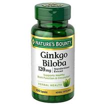Suplemento Nature's Bounty Ginkgo Biloba 120mg - 200 Cápsulas