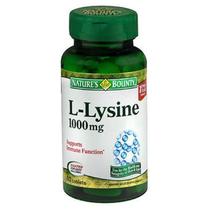 Suplemento Nature's Bounty L-Lisina 1000 mg, comprimidos x240