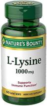 Suplemento Nature's Bounty L-Lisina 1000 mg, comprimidos x540