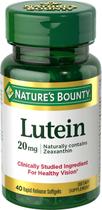 Suplemento Nature's Bounty Lutein 20 mg 40 cápsulas gelatinosas (pacote com 2)
