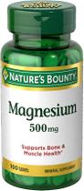 Suplemento Nature's Bounty Magnésio 500 mg 100 comprimidos