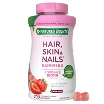 Suplemento Nature's Bounty para Cabelo, Pele e Unhas - 200 Gomas