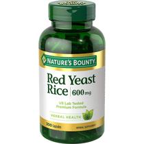 Suplemento Nature's Bounty Red Yeast Rice 600mg - 500 Cápsulas Suplemento Nature's Bounty Red Yeast Rice 600mg - 500 Cápsulas