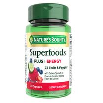 Suplemento Nature's Bounty Superfoods Plus Energy 30 cápsulas